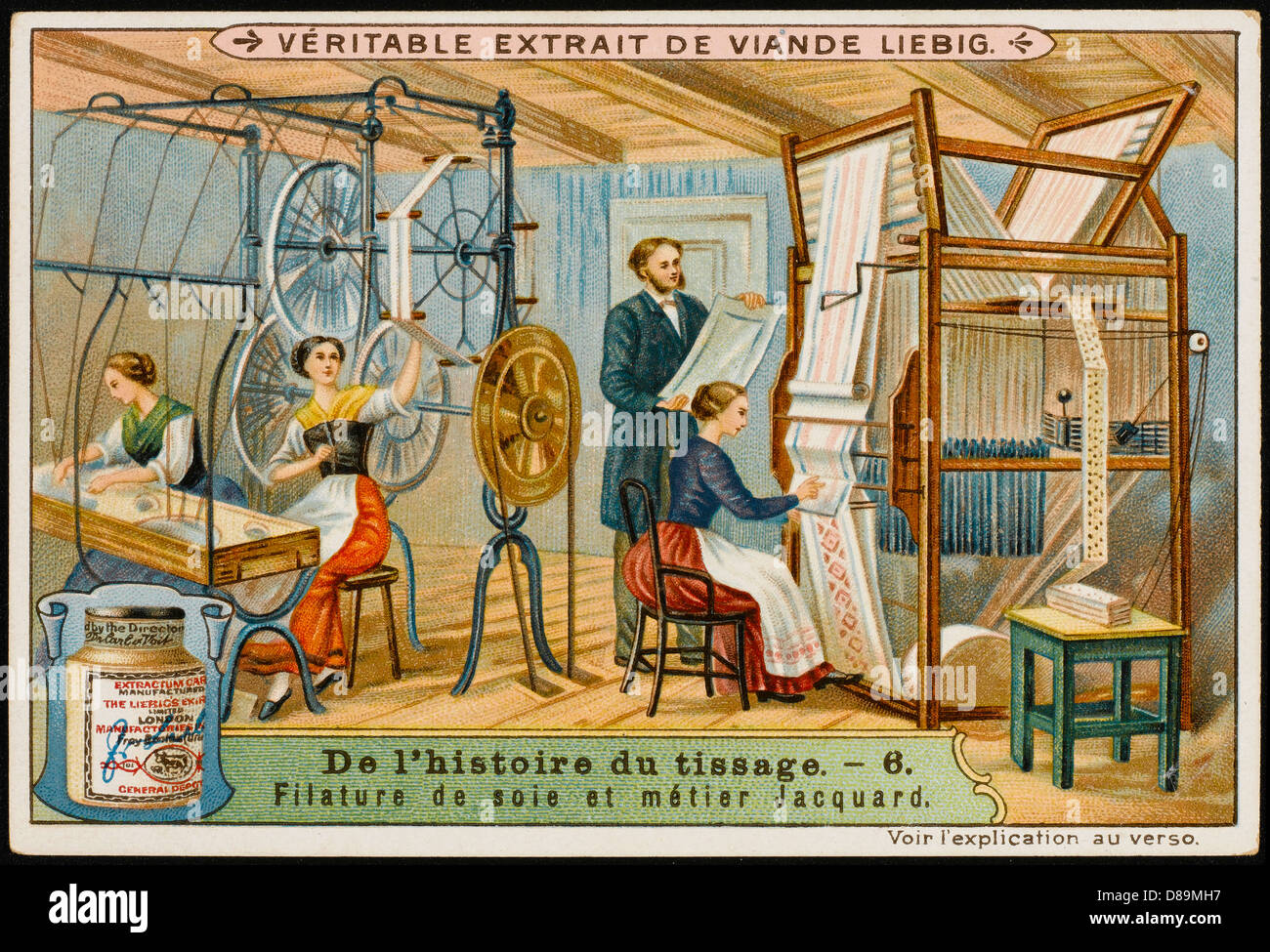 French advertisement for Jacquard Loom